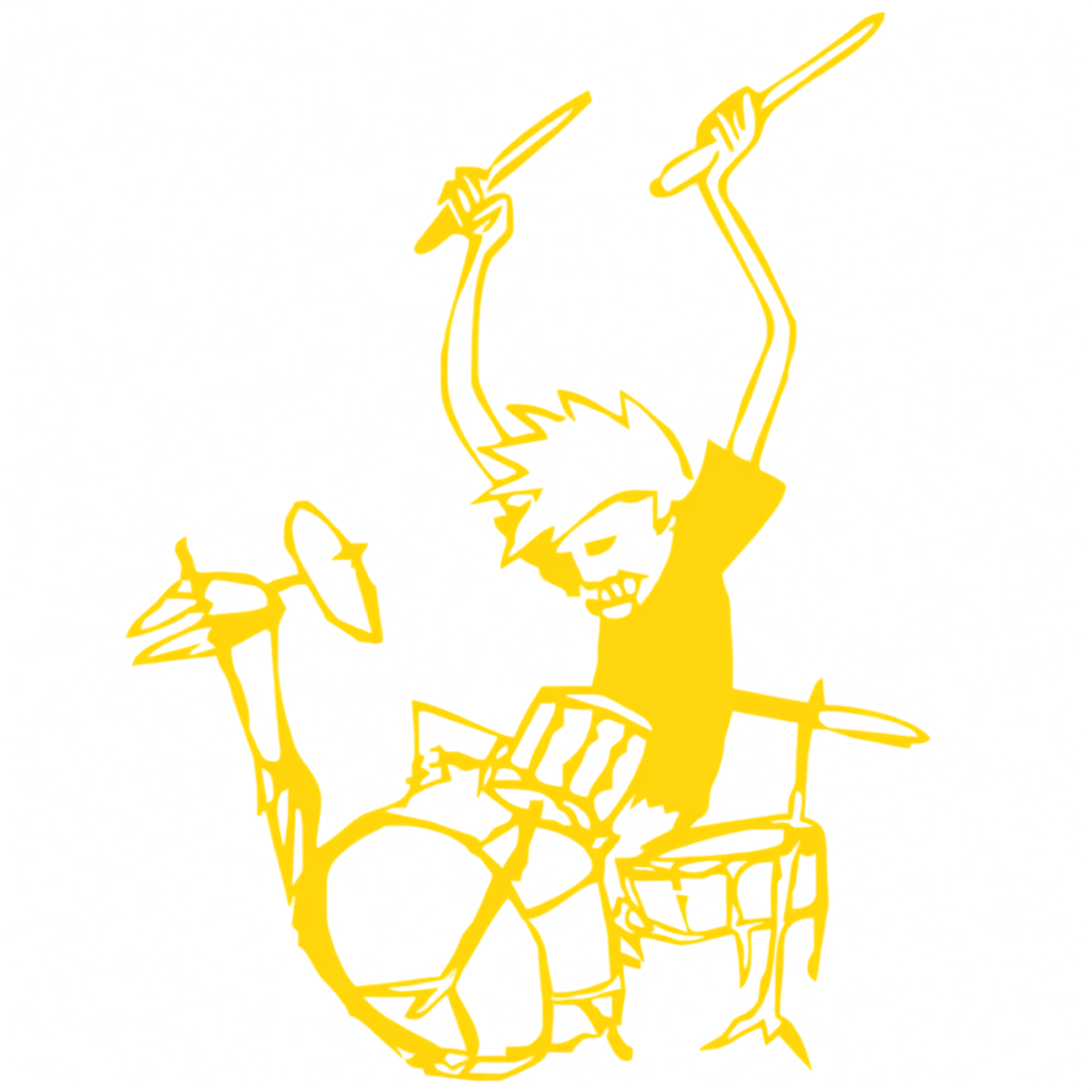 Ilustração de baterista